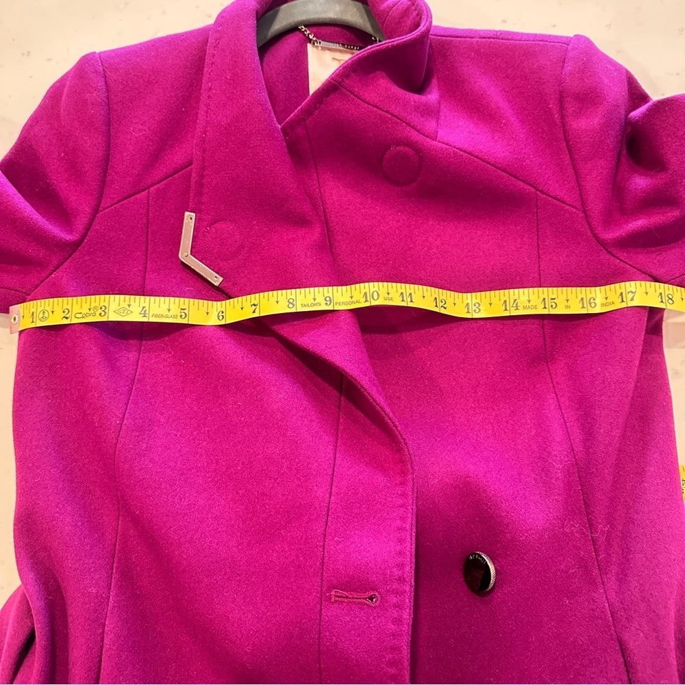 Ted Baker Lorili Long Wrap Coat Wool & Cashmere Blend Size 1 NWOT - Picture 9 of 10